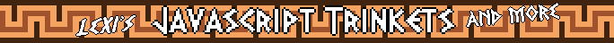 Javascript Trinkets